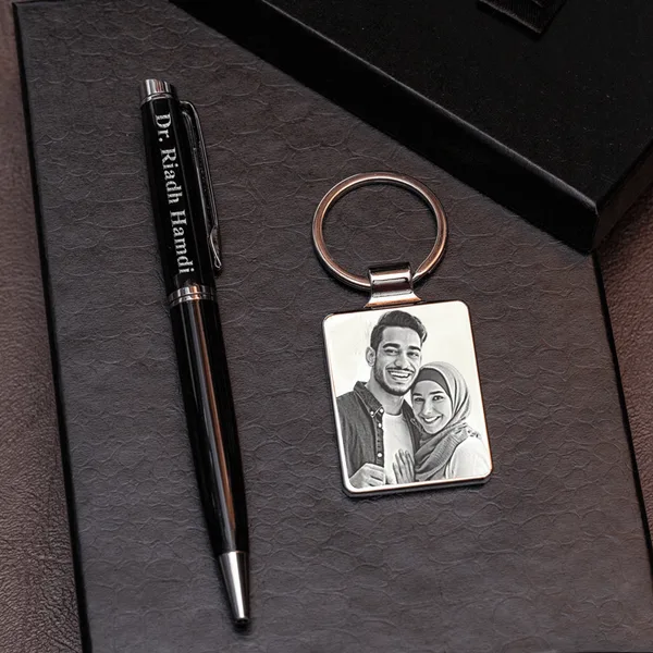 Coffret luxe stylo & briquet personnalisé