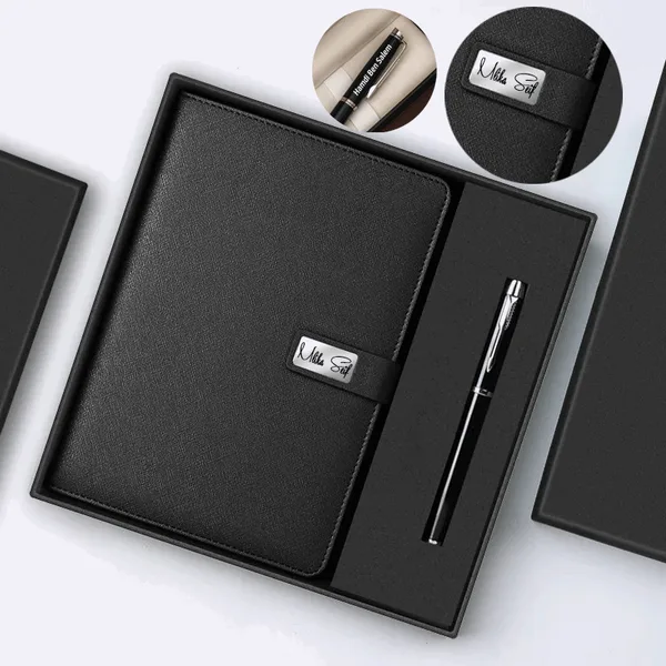 Coffret bloc note avec stylo luxe personnalisée