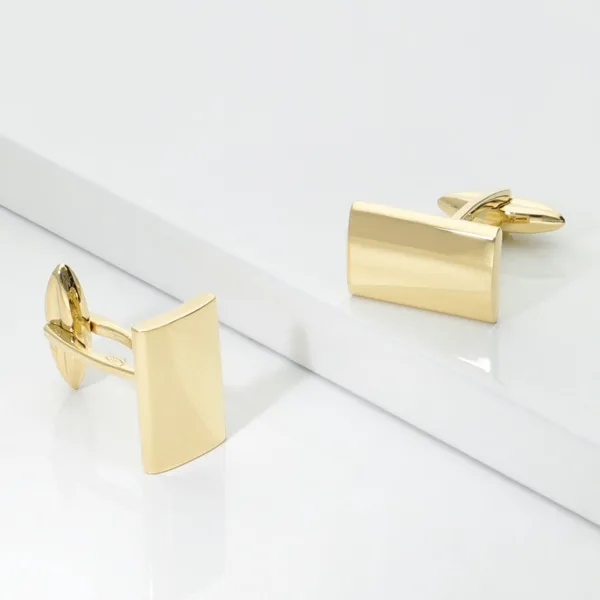 Bouton manchette personnalisé gold
