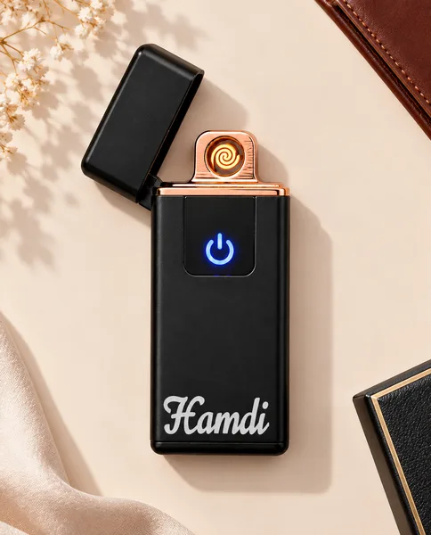 Briquet Électrique USB Personnalisé - Noir