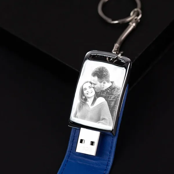 Cle usb personnalisée 32gb bleu