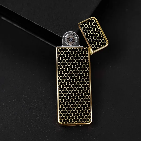Briquet electrique rechargeable gold