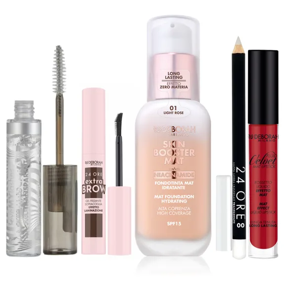 Deborah natural matte & perfect lashes set