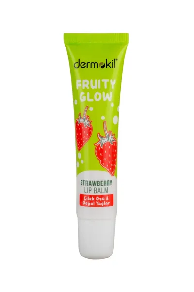 Dermokil strawberry and natural oils lip balm tube 15ml