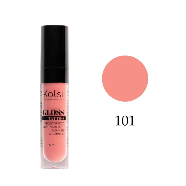 Kolsi gloss matte tatoo velvet effect