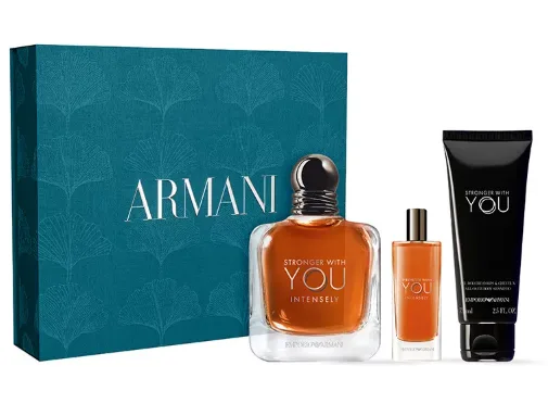 Armani coffret stronger with you intense