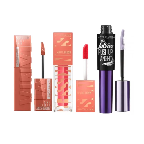 Maybelline angel glow & vinyl lips set