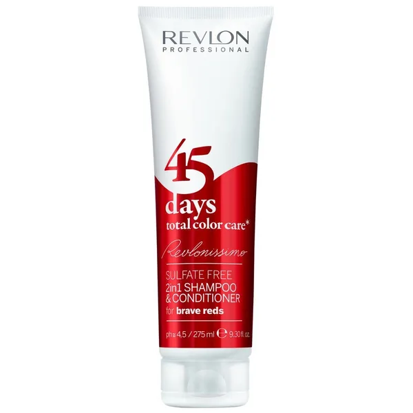 Revlon shampoing 45 days 2en1 sans sulfate red 275 ml