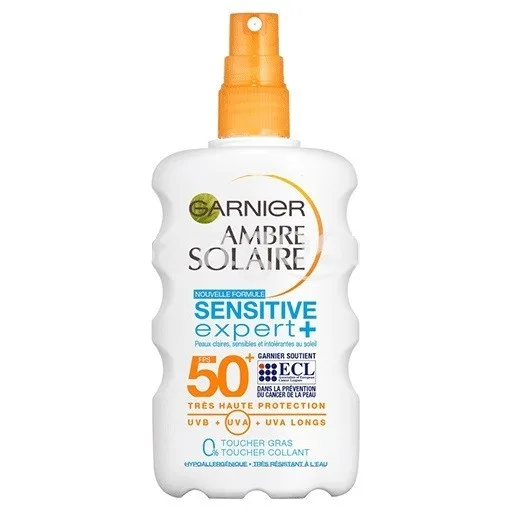 Garnier ambre solaire spray sensitive enfant spf50+ 200ml
