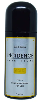 Deodorant incidence gold 150ml homme