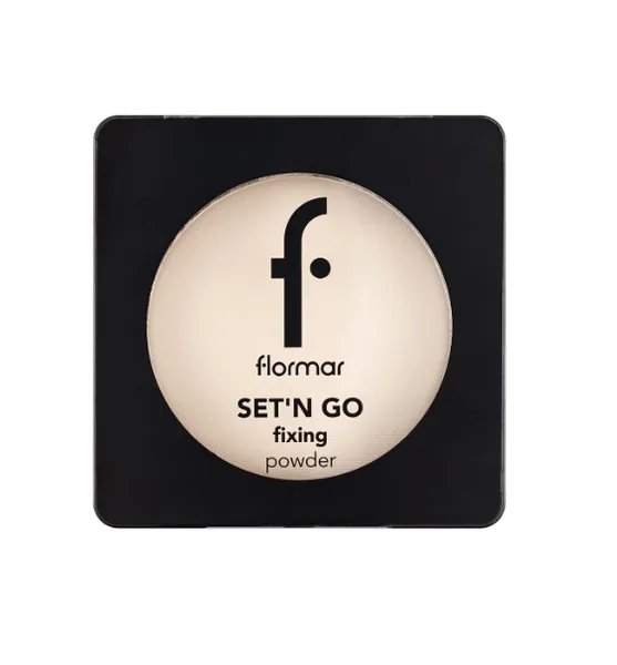 Flormar set'n go fixing powder compact powder 001