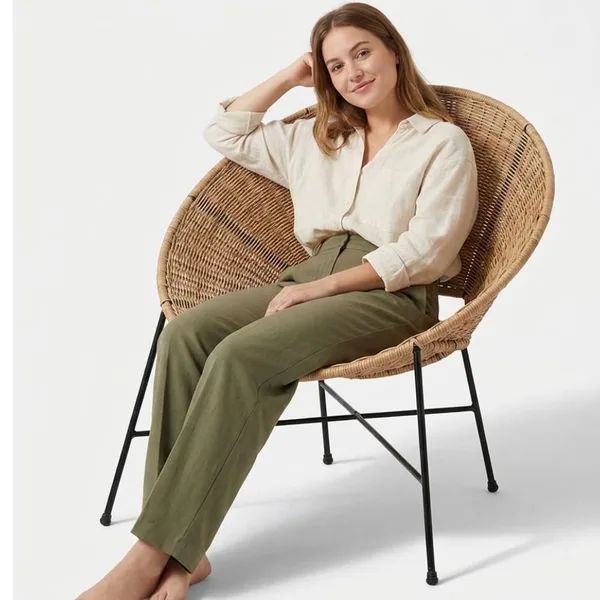 Chaise en rotin – concave