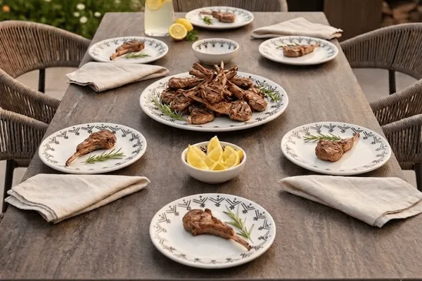 Amazigh – Service Mechwi 9 Pièces en Poterie