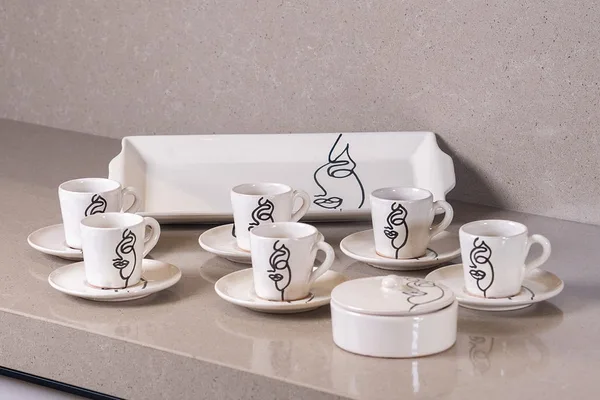Service à café Face art – 15 pièces