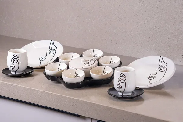 Face Art – Service petit déjeuner 2 personnes