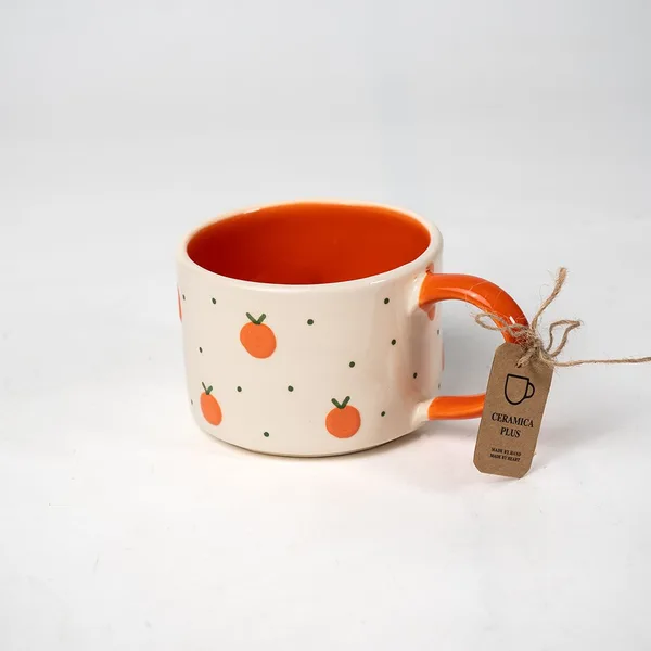 Mug Orange & Blanc