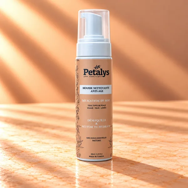 Mousse nettoyante anti-âge ‘Délicatesse de Rose’